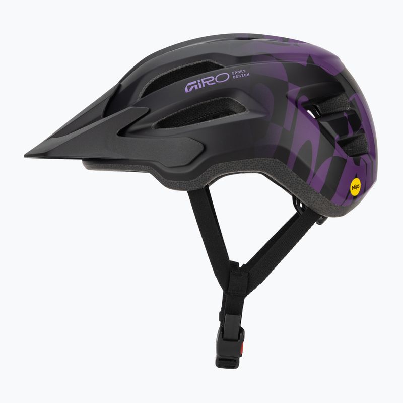 Шолом велосипедний Giro Fixture II MIPS matte black/purple rush 3
