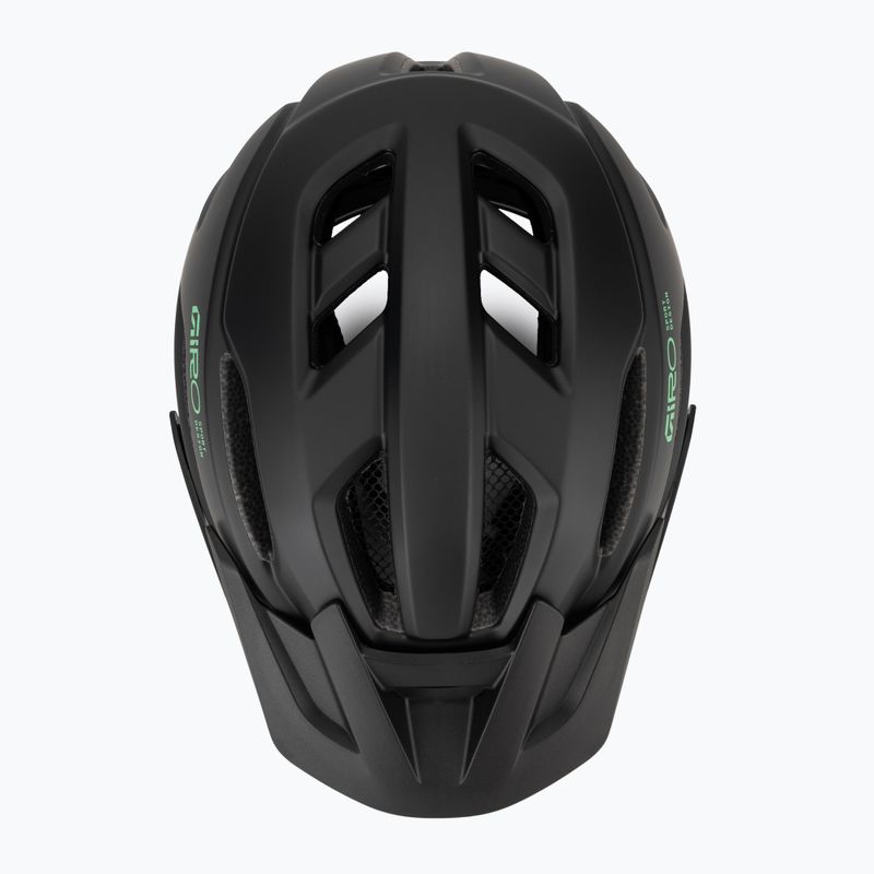 Шолом велосипедний дитячий Giro Fixture II MIPS matte black/vivid green 6