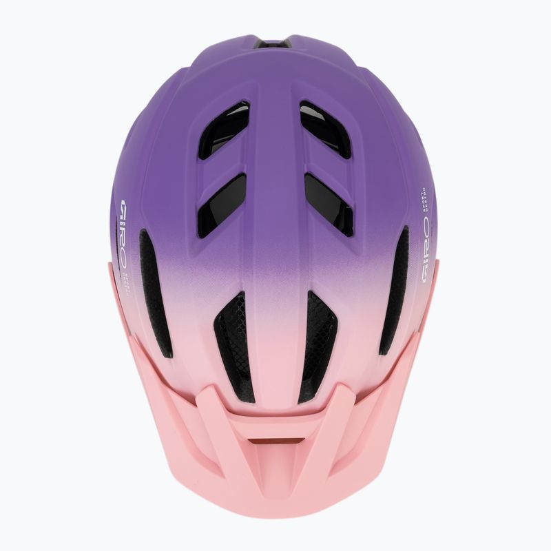 Шолом велосипедний дитячий Giro Fixture II MIPS matte light pink/purple fade 6