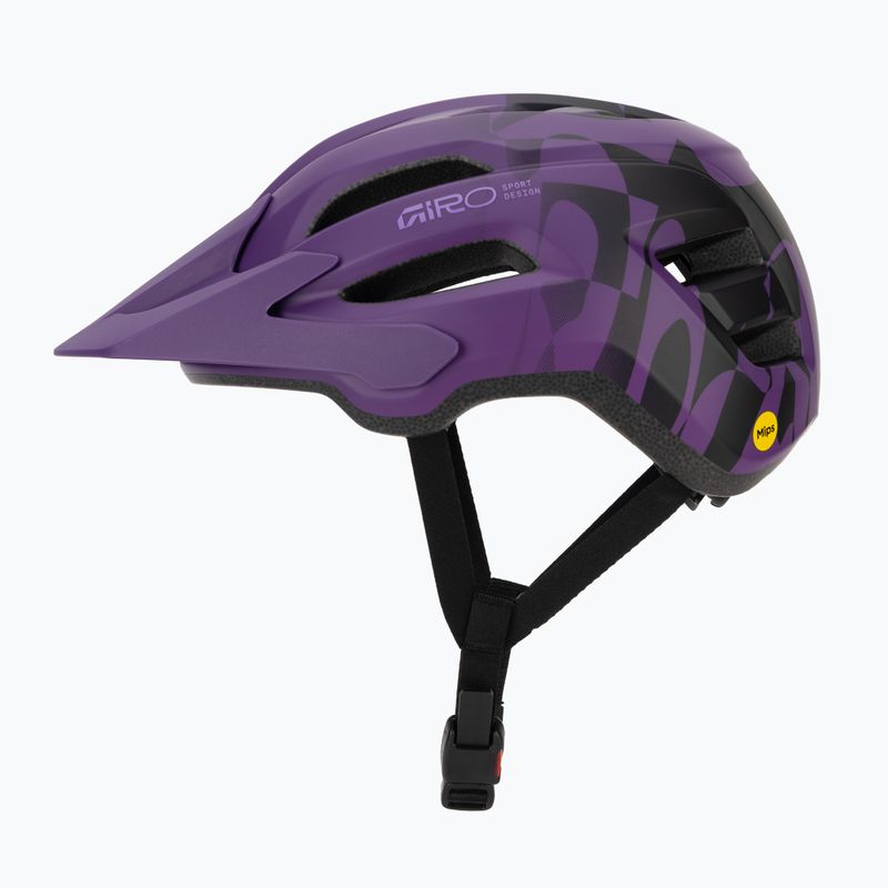 Шолом велосипедний дитячий Giro Fixture II MIPS matte purple rush 3