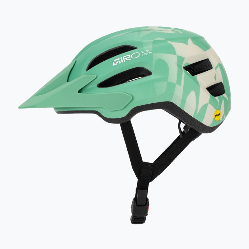 Шолом велосипедний дитячий Giro Fixture II MIPS matte green rush 3