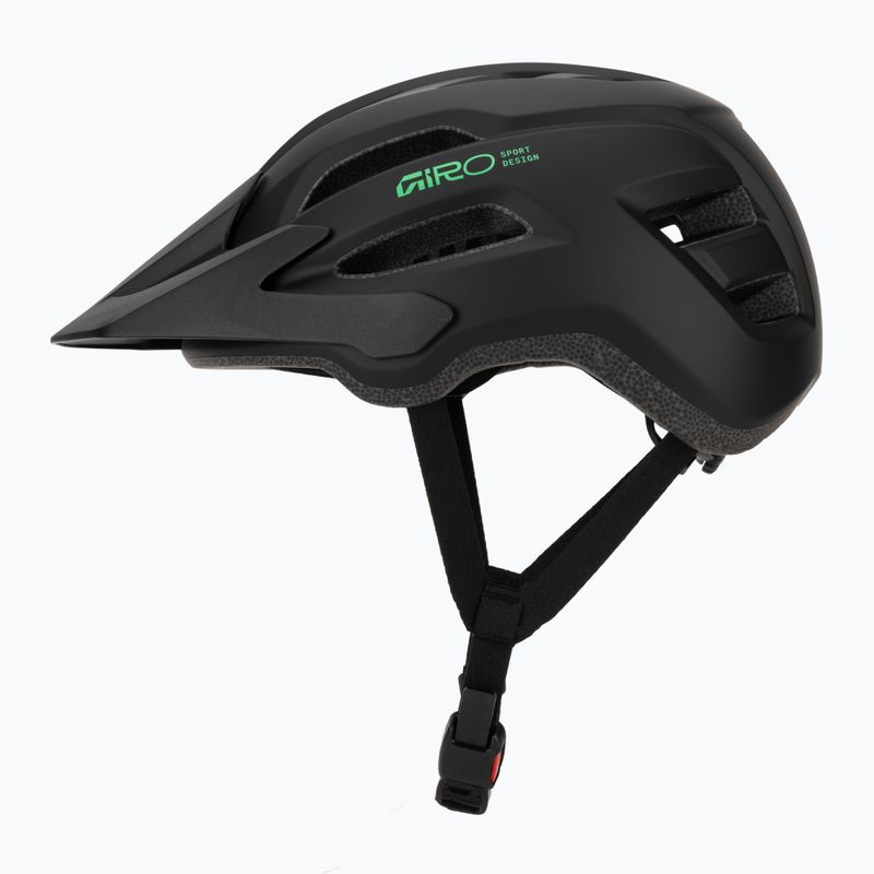 Шолом велосипедний дитячий Giro Fixture II matte black/vivid green 3