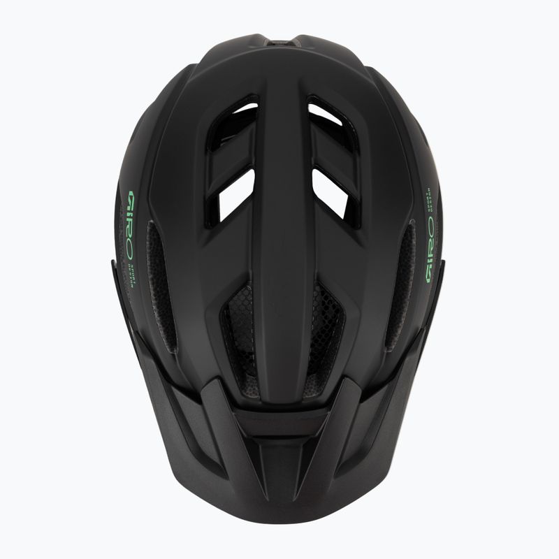 Шолом велосипедний дитячий Giro Fixture II matte black/vivid green 6