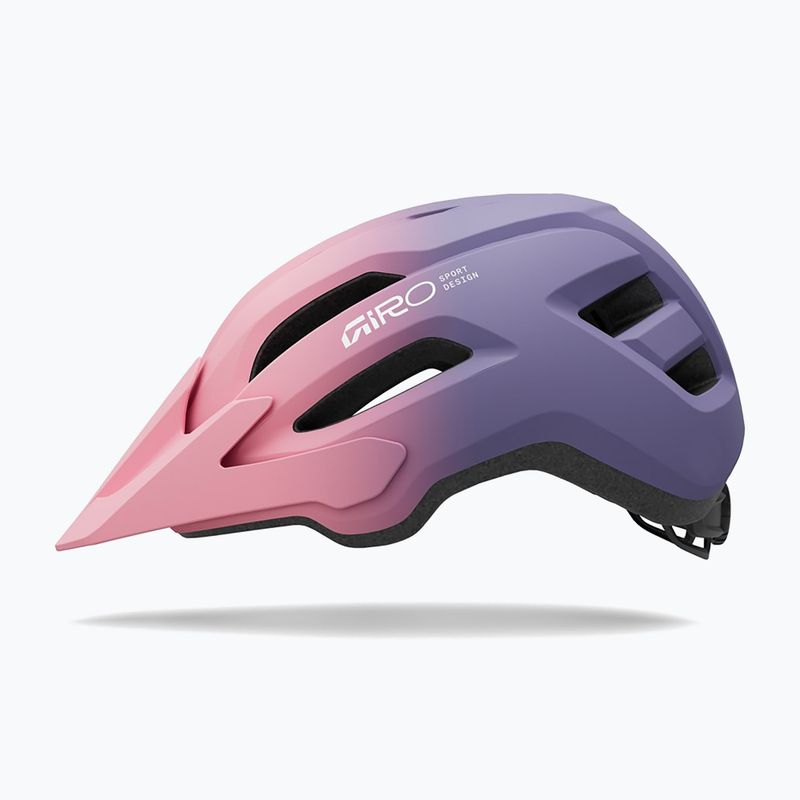 Шолом велосипедний дитячий Giro Fixture II matte light pink/purple fade 2