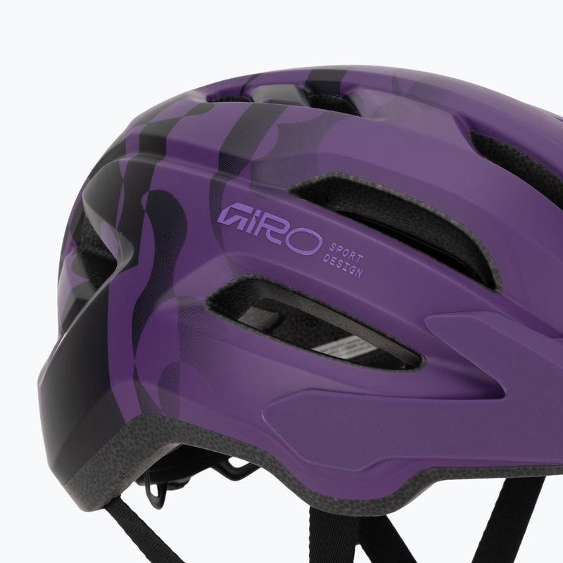 Шолом велосипедний дитячий Giro Fixture II matte purple rush 7