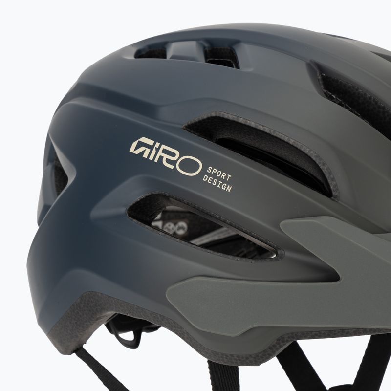 Шолом велосипедний дитячий Giro Fixture II matte dark sage/sapphire fade 7