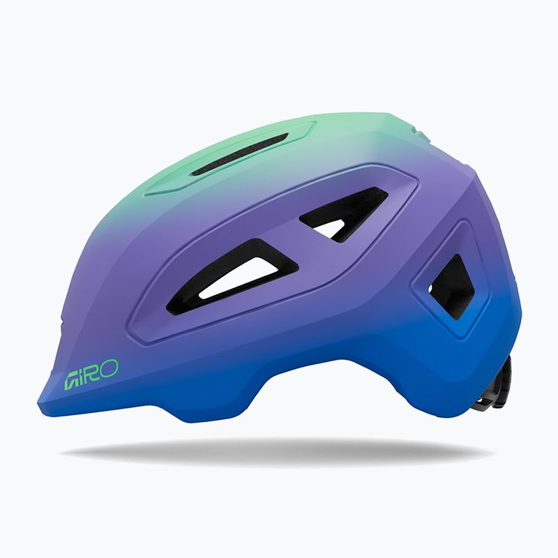 Шолом велосипедний дитячий Giro Scamp II matte blue jewel/vivid green 2