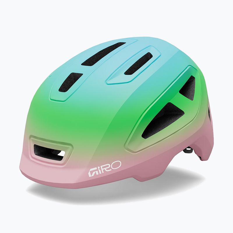 Шолом велосипедний дитячий Giro Scamp II matte light pink/green fade