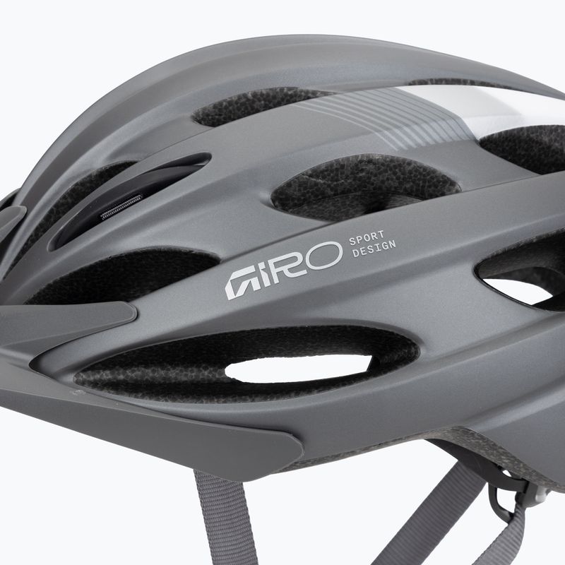 Шолом велосипедний Giro Revel 2026 matte titanium/white 7