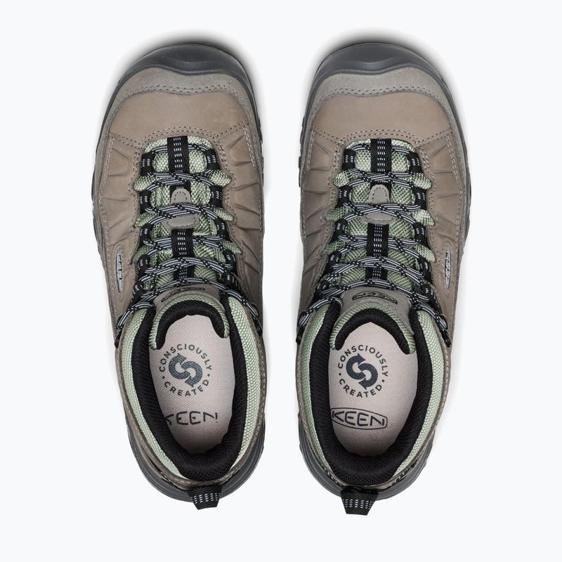 Взуття трекінгове жіноче KEEN Targhee IV Mid Wp grey/lily pad 5