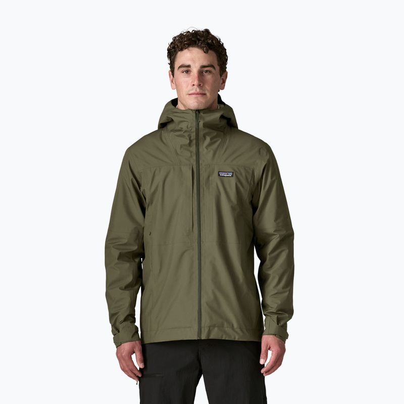 Куртка дощовик чоловіча Patagonia Insulated Boulder Fork Rain basin green
