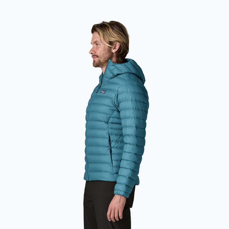 Пуховик чоловічий Patagonia Down Sweater Hoody glacial blue 3