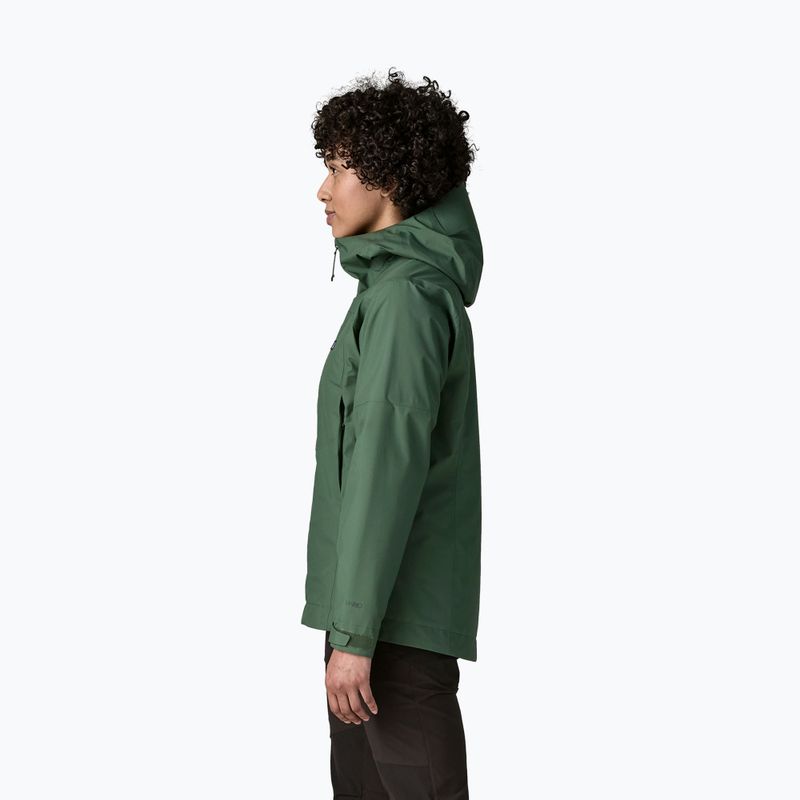 Куртка дощовик жіноча Patagonia Insulated Boulder Fork Rain canopy green 3