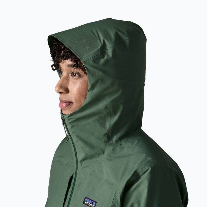 Куртка дощовик жіноча Patagonia Insulated Boulder Fork Rain canopy green 4