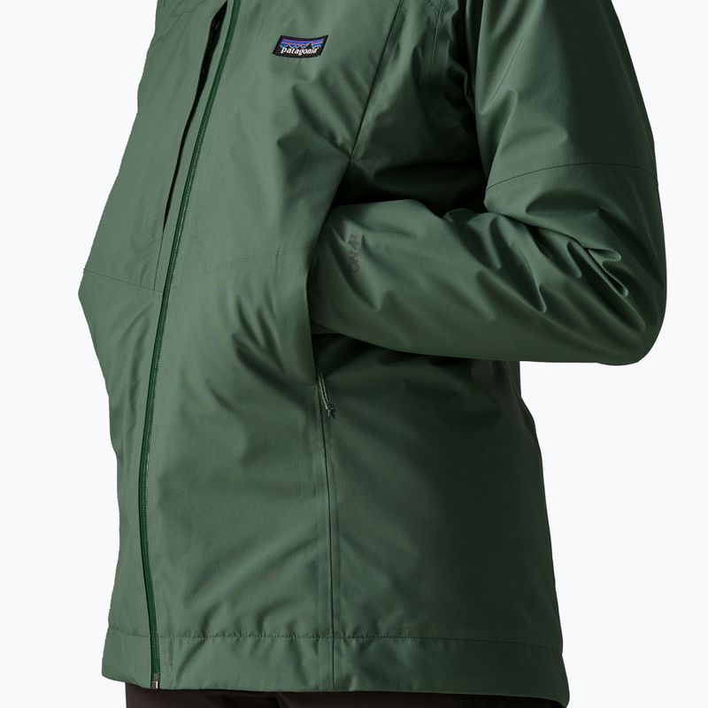 Куртка дощовик жіноча Patagonia Insulated Boulder Fork Rain canopy green 5