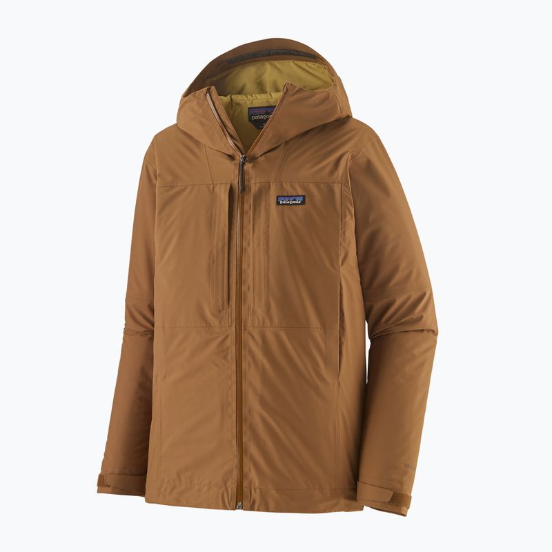 Куртка дощовик чоловіча Patagonia Insulated Boulder Fork Rain deer brown 2