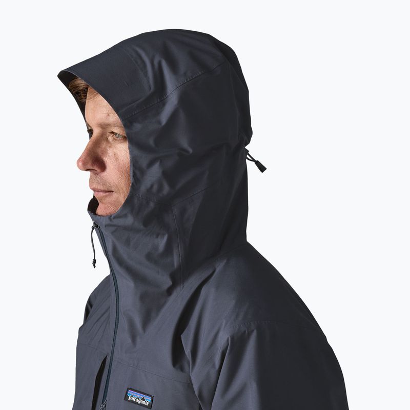 Куртка дощовик чоловіча Patagonia Insulated Boulder Fork Rain smolder blue 4