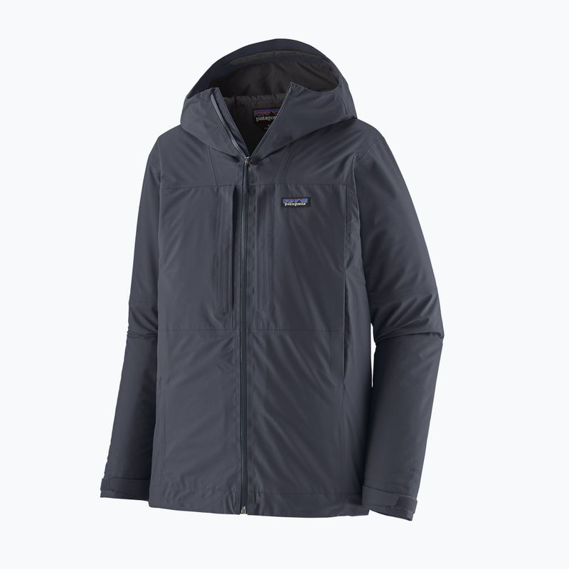 Куртка дощовик чоловіча Patagonia Insulated Boulder Fork Rain smolder blue 6