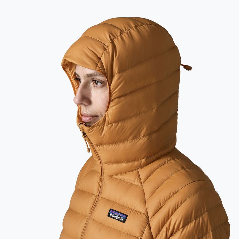 Пуховик жіночий Patagonia Down Sweater Hoody cinnamon brown 5