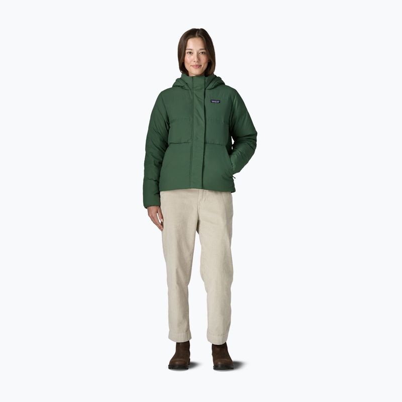 Пуховик жіночий Patagonia Sisar Down Hoody canopy green 2