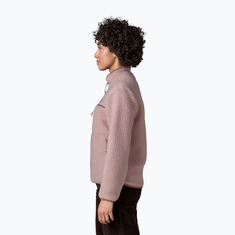 Кофта флісова жіноча Patagonia Retro Pile Marsupial stingray mauve 3