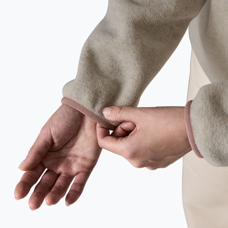 Кофта флісова жіноча Patagonia Lightweight Synchilla Snap-T Pullover oatmeal heather w/moonrise taupe 6