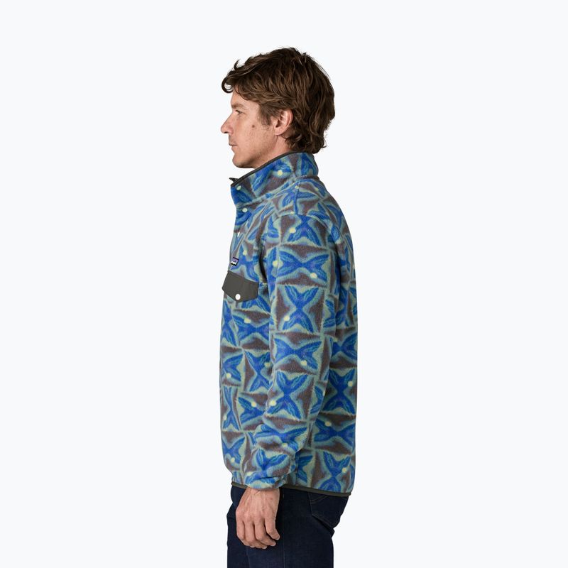 Кофта флісова чоловіча Patagonia Lightweight Synchilla Snap-T Pullover deep freeze: forge grey 3