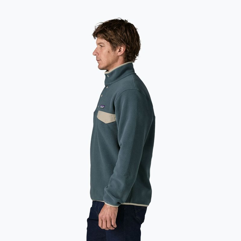 Кофта флісова чоловіча Patagonia Lightweight Synchilla Snap-T Pullover summit blue 3