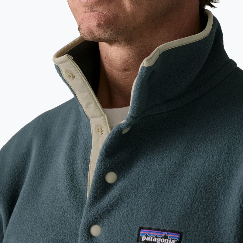 Кофта флісова чоловіча Patagonia Lightweight Synchilla Snap-T Pullover summit blue 4