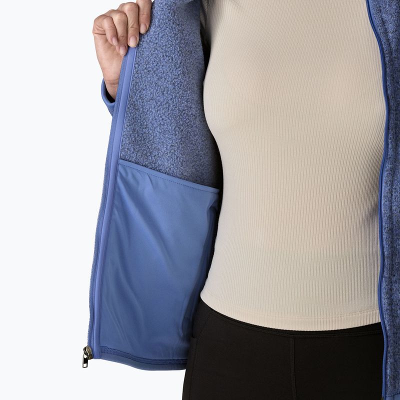 Кофта трекінгова жіноча Patagonia Better Sweater diver blue 8