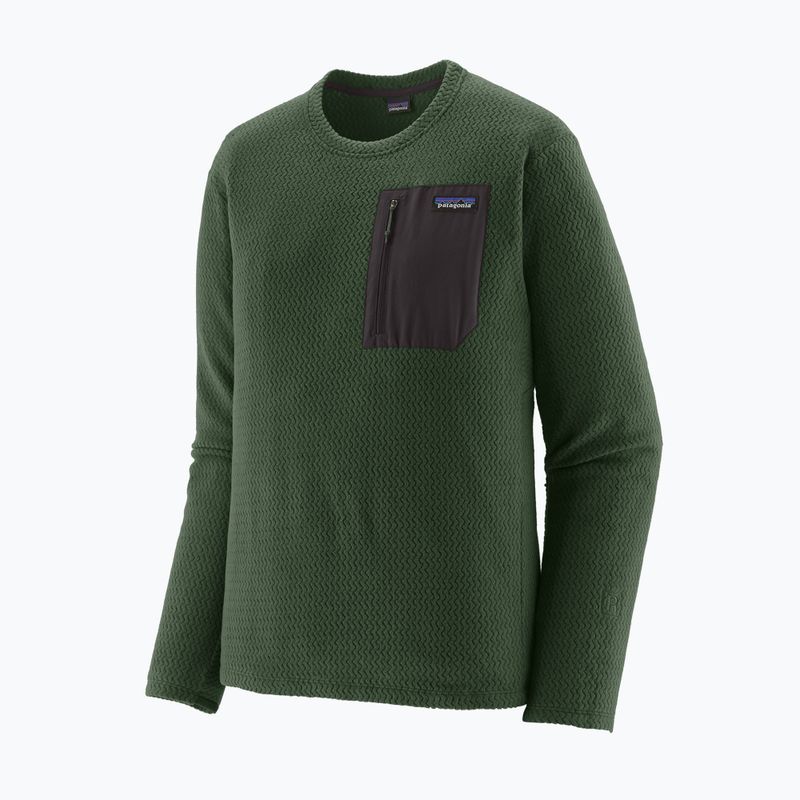 Кофта чоловіча Patagonia R1 Air Crew treeline green 2
