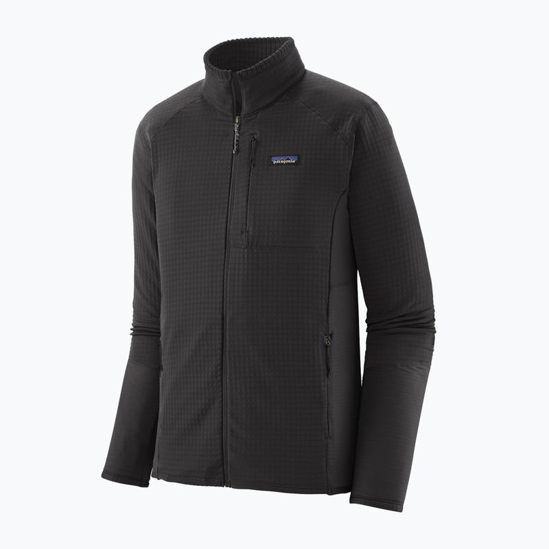 Кофта флісова чоловіча Patagonia R1 black w/black 2