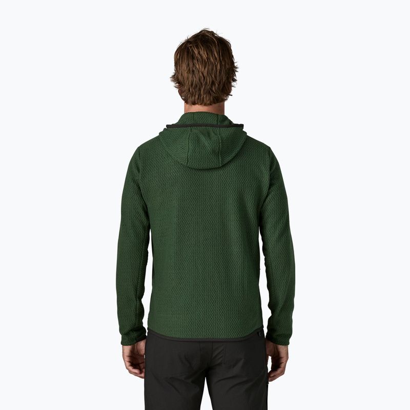 Кофта трекінгова чоловіча Patagonia R1 Air Full-Zip Hoody treeline green 2