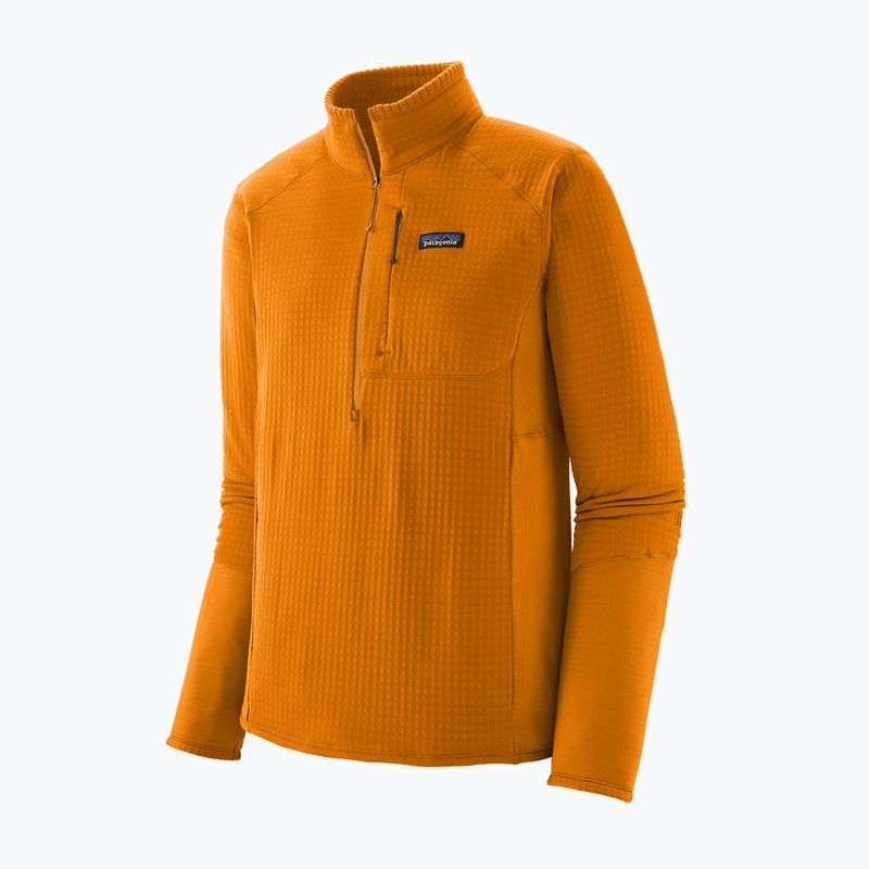Кофта трекінгова чоловіча Patagonia R1 Pullover autumn orange 4