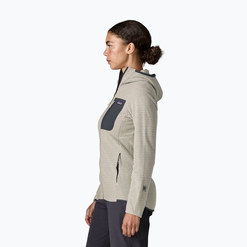 Кофта флісова жіноча Patagonia R1 Air Full-Zip Hoody birch white 3