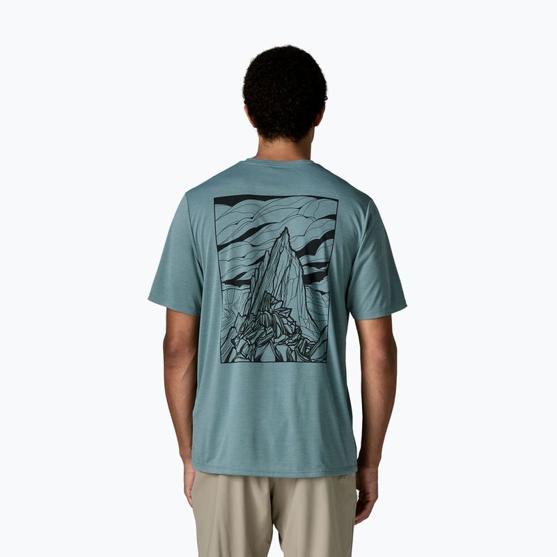 Футболка чоловіча Patagonia Cap Cool Daily Cloud Crag blue sage - light blue sage x-dye 2