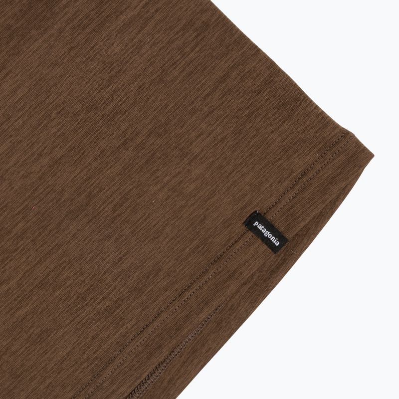 Лонгслів чоловічий Patagonia Cap Cool Daily Boardshort Logo LS berm brown - light berm brown x-dye 5