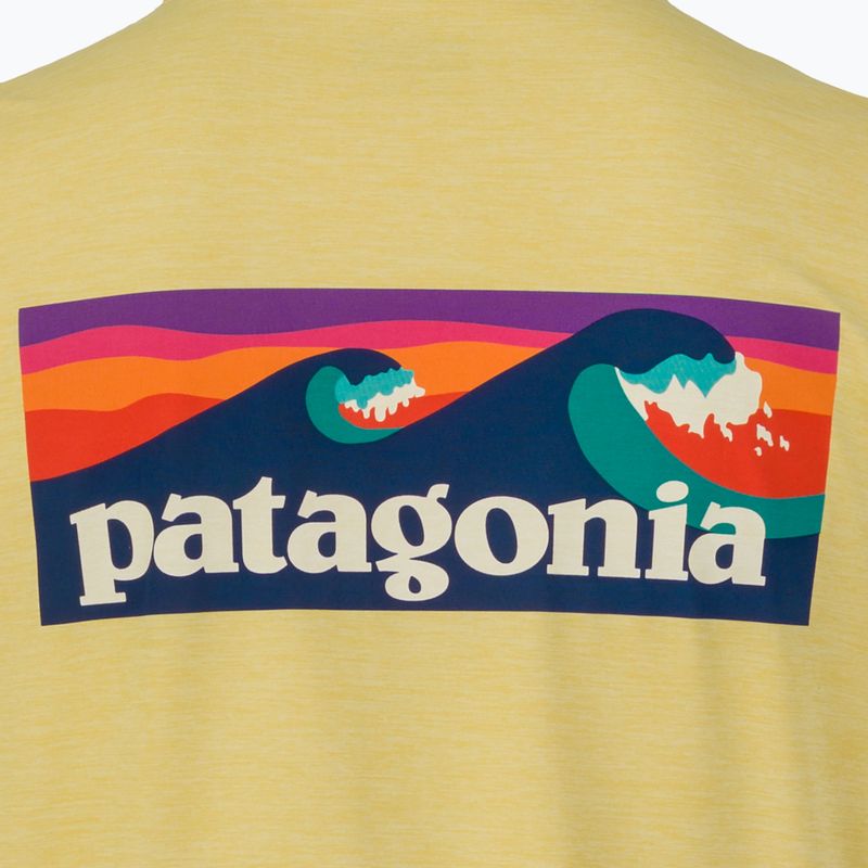 Футболка чоловіча Patagonia Capilene Cool Daily Boardshort Logo limestone yellow - light limestone yellow x-dye 5