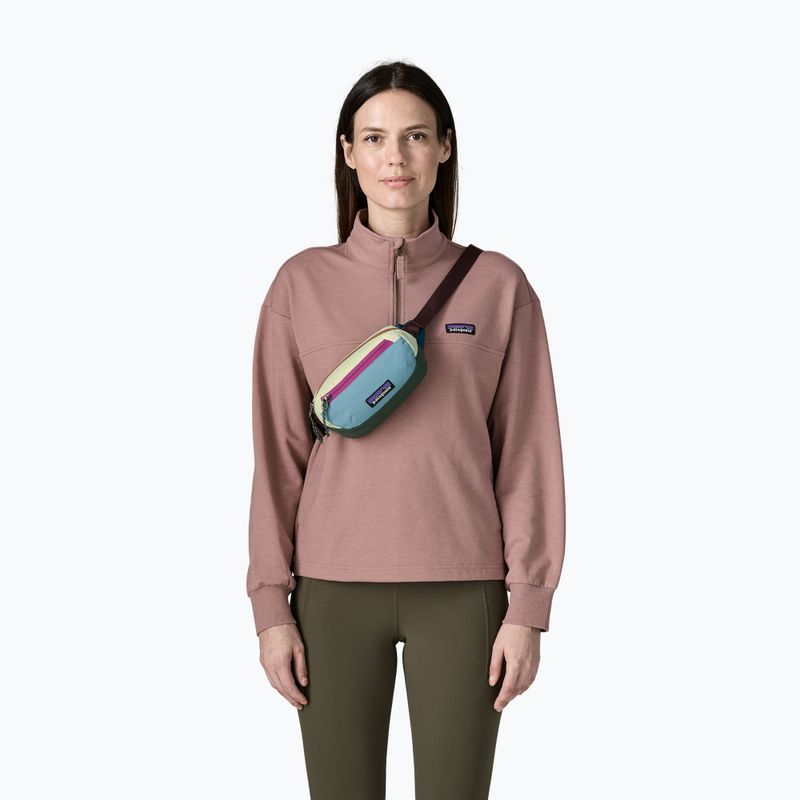 Сумка бананка Patagonia Terravia Mini Hip patchwork: snowmelt blue 3