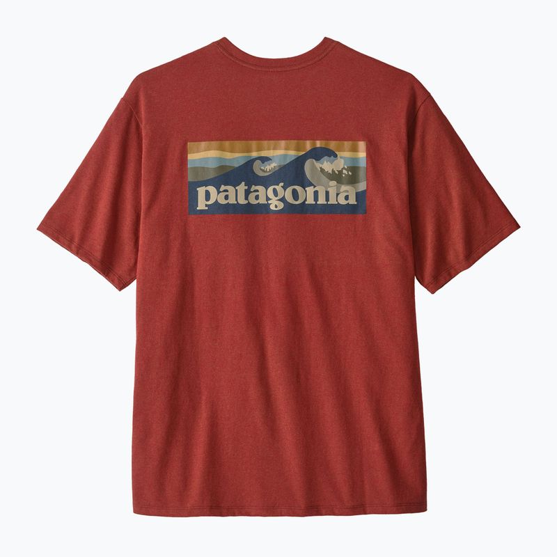 Футболка чоловіча Patagonia Boardshort Logo Pocket Responsibili rusty red 2