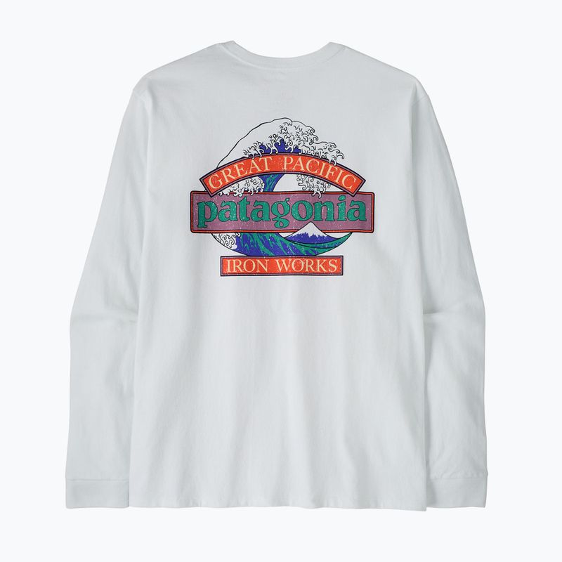 Лонгслів чоловічий Patagonia Great Waves Responsibili-Tee LS fiber white 2