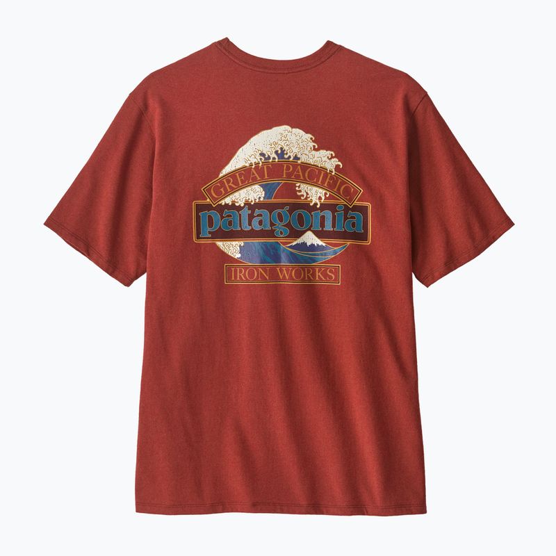 Футболка чоловіча Patagonia Great Waves Responsibili-Tee rusty red 2