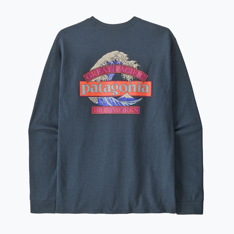 Лонгслів чоловічий Patagonia Great Waves Responsibili-Tee LS summit blue 3
