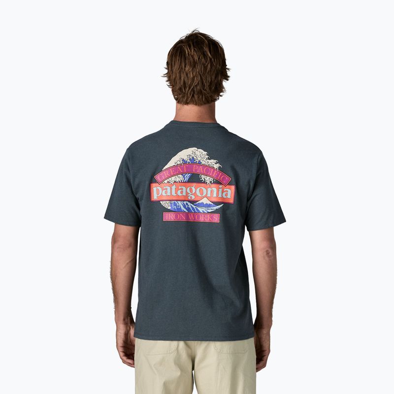 Футболка чоловіча Patagonia Great Waves Responsibili-Tee summit blue 2