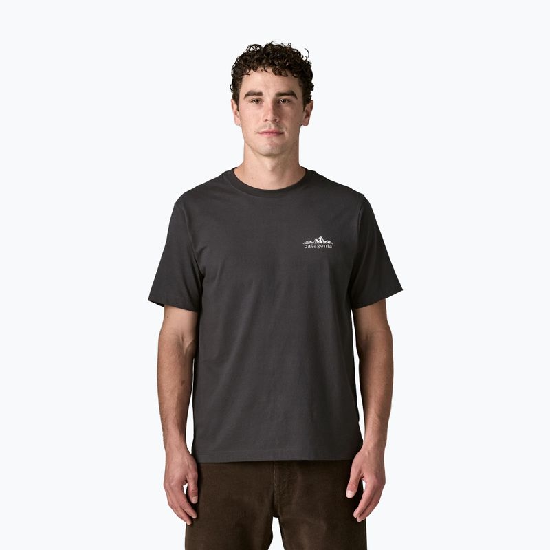 Футболка чоловіча Patagonia Fitz Roy Foothills ink black