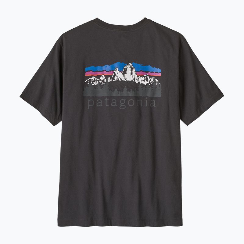 Футболка чоловіча Patagonia Fitz Roy Foothills ink black 3
