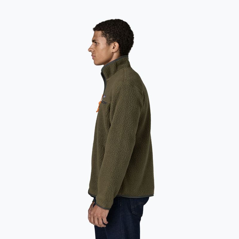 Кофта флісова чоловіча Patagonia Retro Pile basin green 3