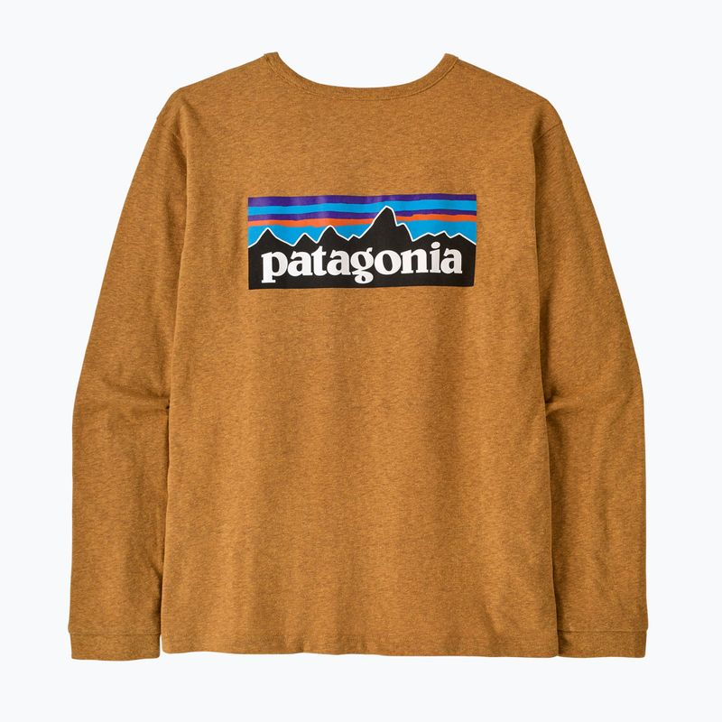 Лонгслів жіночий Patagonia P-6 Logo Responsibili-Tee LS dried mango 2