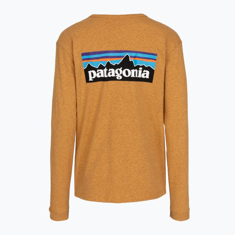 Лонгслів жіночий Patagonia P-6 Logo Responsibili-Tee LS dried mango 2