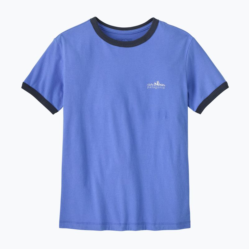 Футболка жіноча Patagonia Fitz Roy Foothills Ringer Tee diver blue